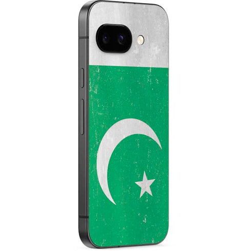 Pakistan Flag Distressed Google Pixel 9a Skin